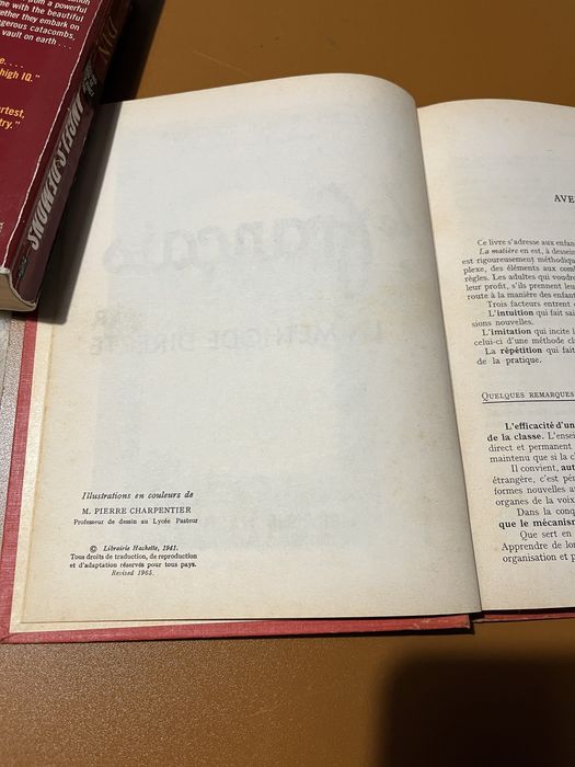 Le français par le méthode directe premier livre de Robin e Bergeaud