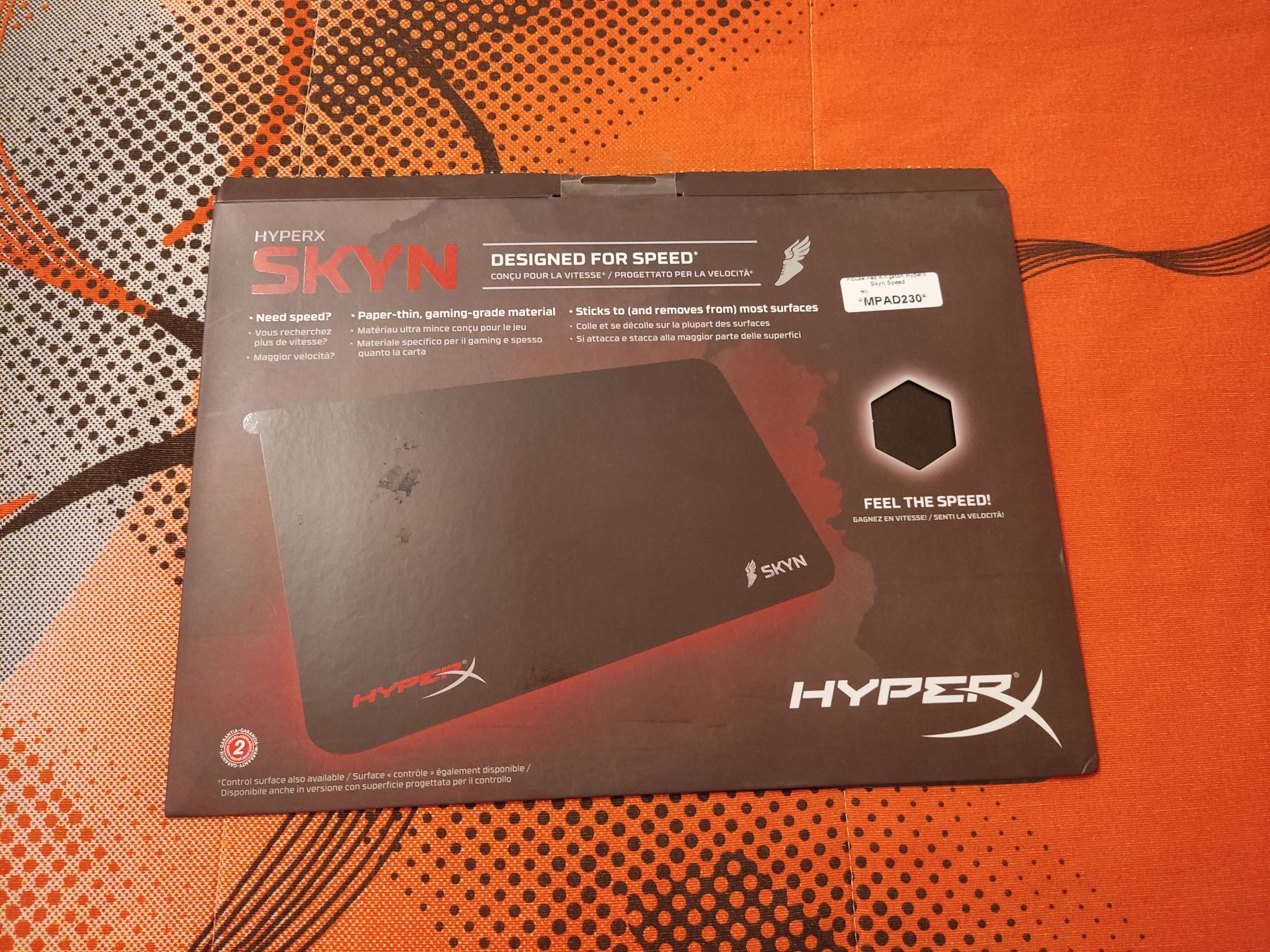 Tapete de rato HyperX Skyn Speed - NOVO