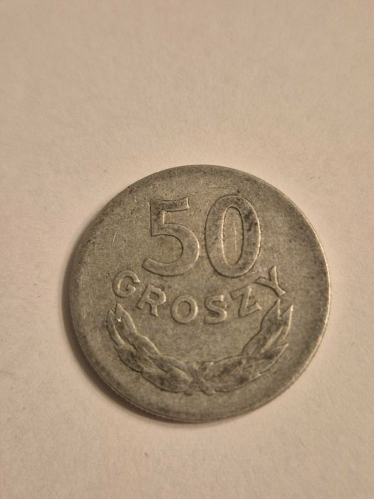 50 groszy z 1949r bez znaku mennicy