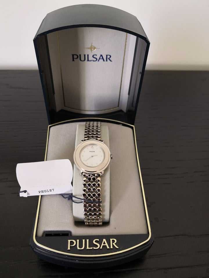 Relógio de Pulso de Senhora (Pulsar PEG187, Novo e Original) + Oferta