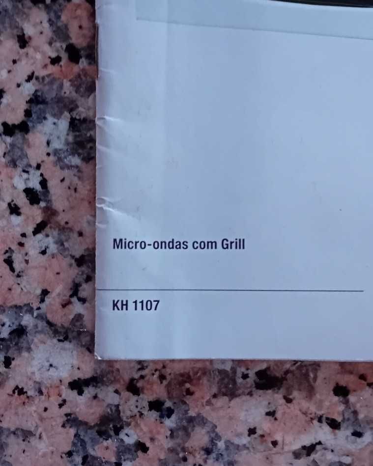 Manual Micro-ondas com Grill KH 1107