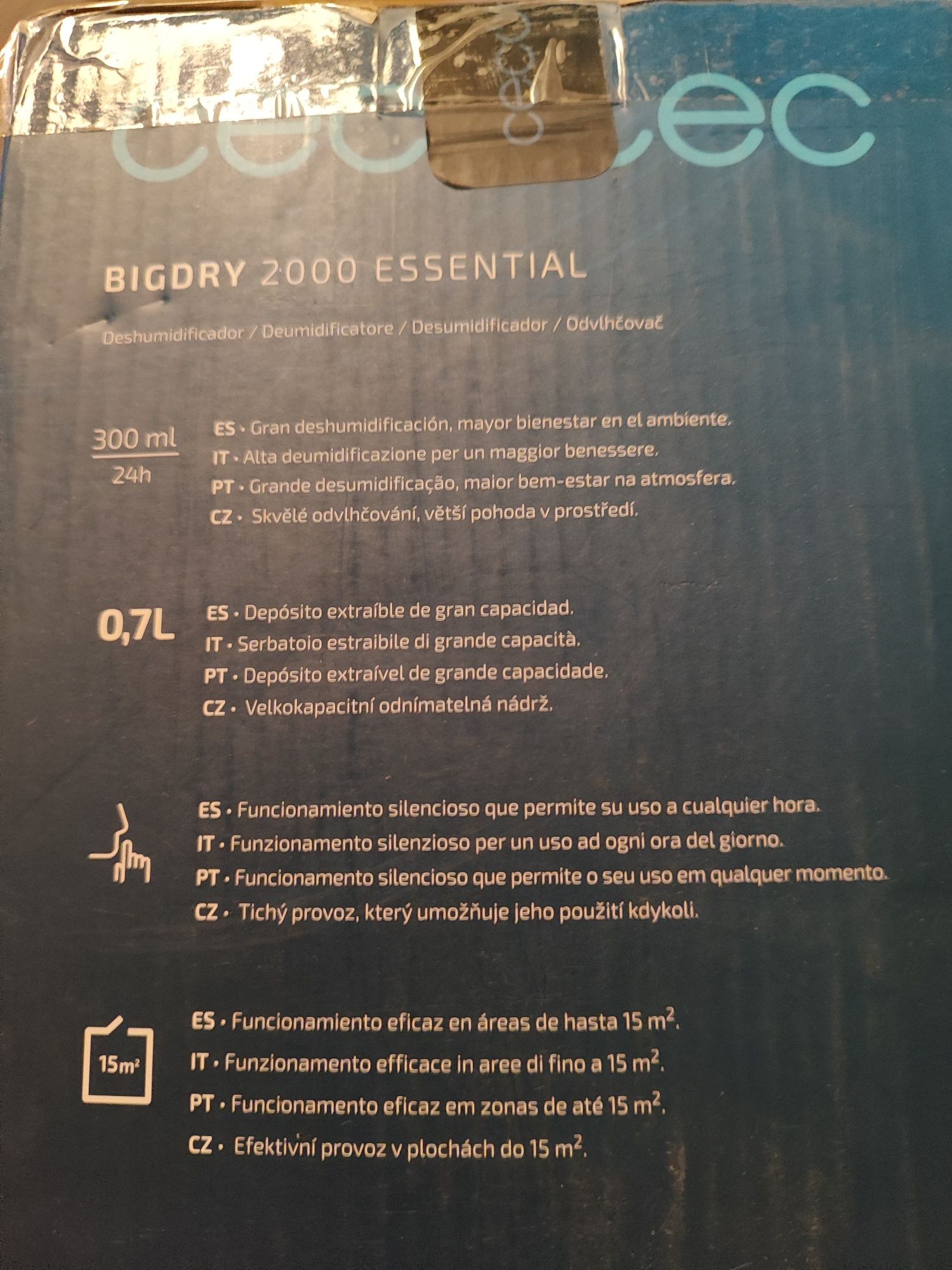 Osuszacz Cecotec BigDry 2000 Essential 0,7L Biały