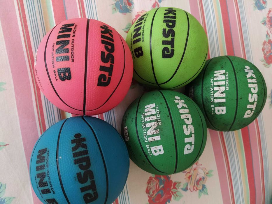 5 Mini Bolas de Basquetebol ou Futebol Kipsta Mini B