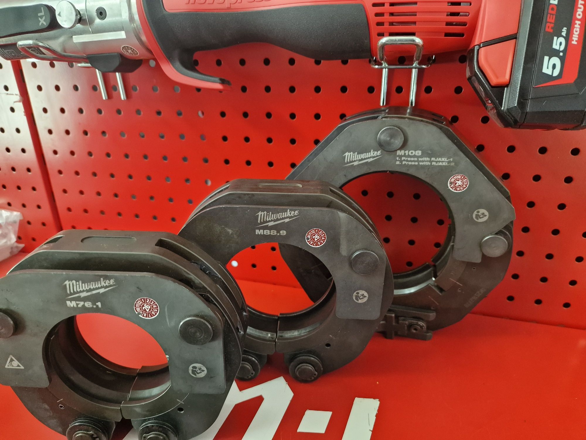 Zestaw Milwaukee 76.1 88.9 108 Mapress Novopress Geberit Rems