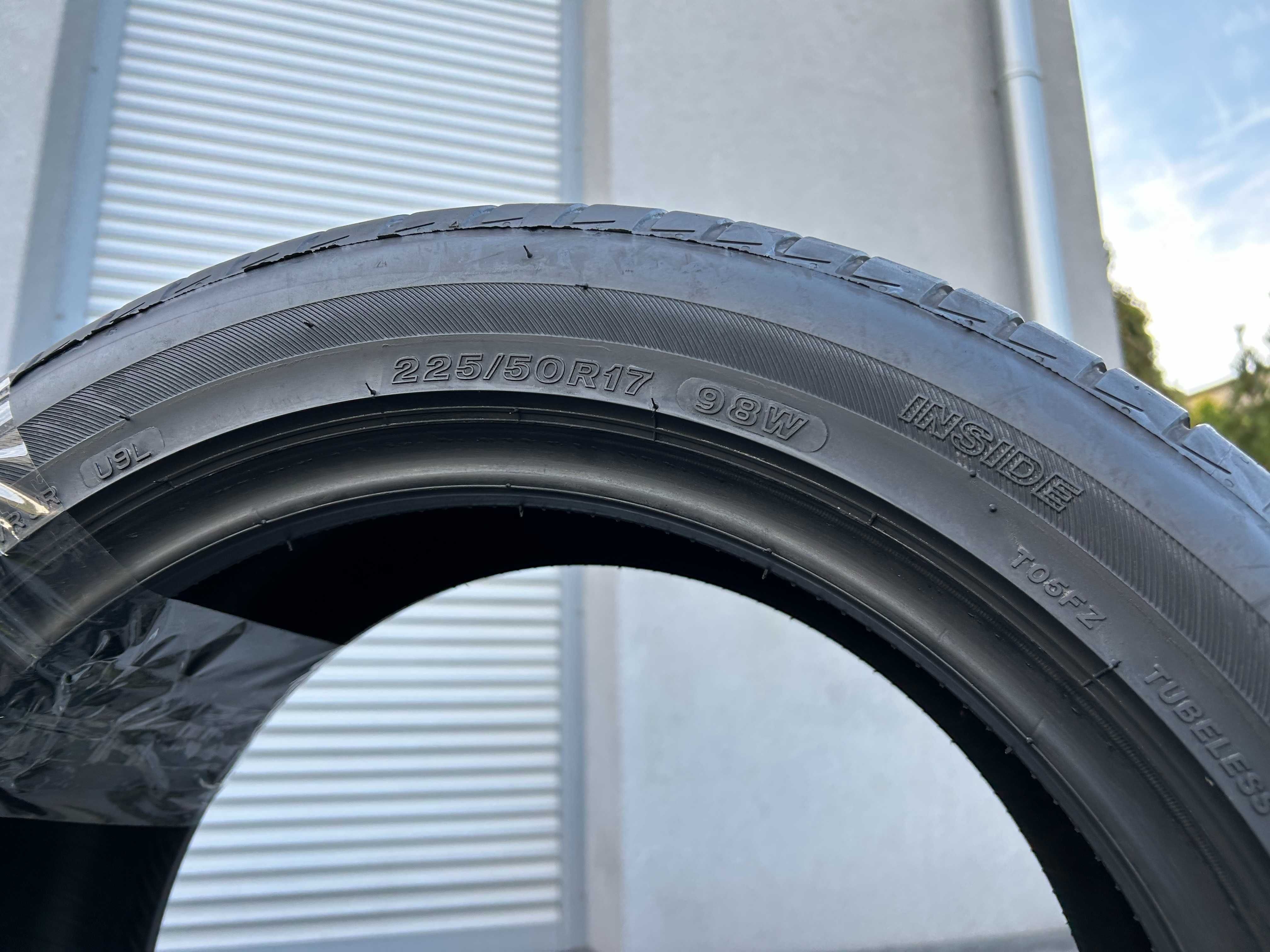 1 sztuka 225/50R17 Bridgestone Turanza T005 98W 7mm 2019r P55L gwar