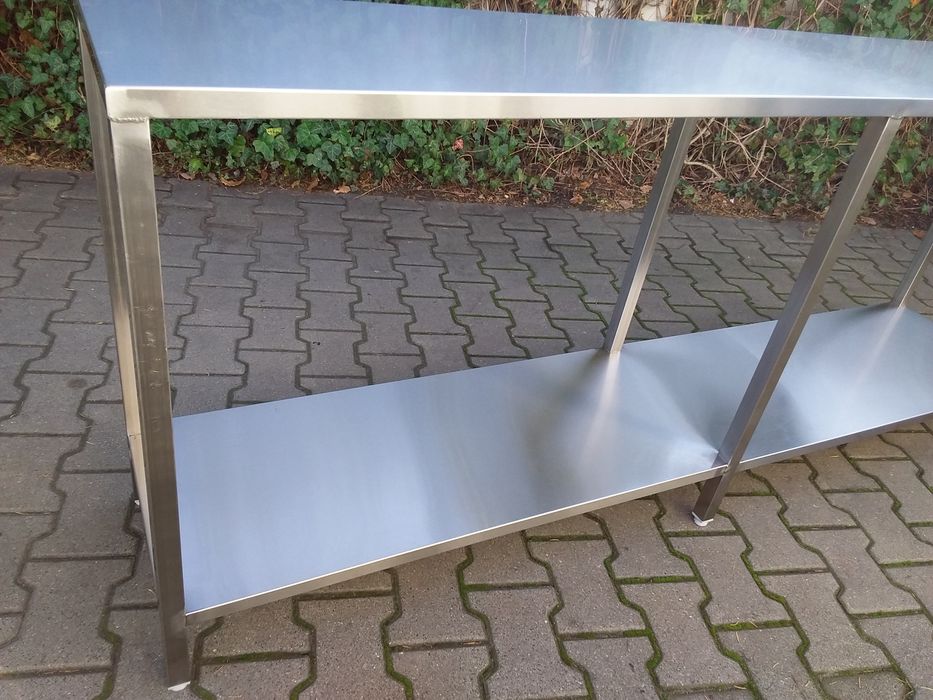 Stół kuchenny stolik nierdzewny 40/200/85cm stół pomocnik wysyłka