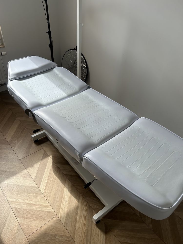 Łóżko fotel kosmetyczny hydrauliczny do masażu makijazu permanetnego