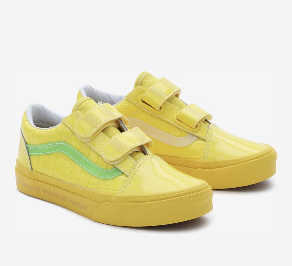 Sapatos para criança em couro Vans Amarelo 28