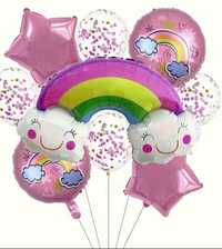 Zestaw balonów do dekoracji Rainbow cloud 9 sz.