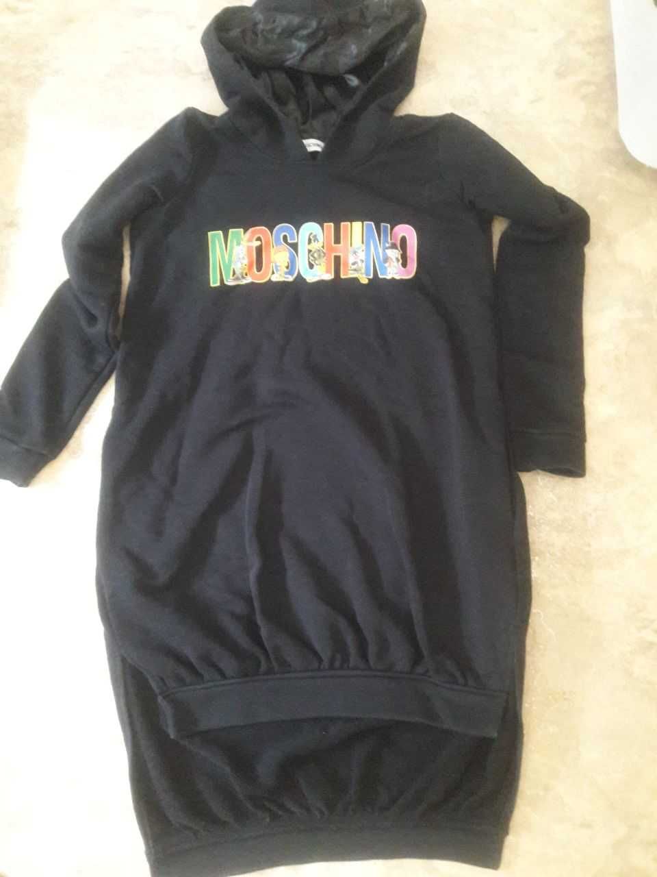 Худи удлинённое спортивное платье MOSCHINO