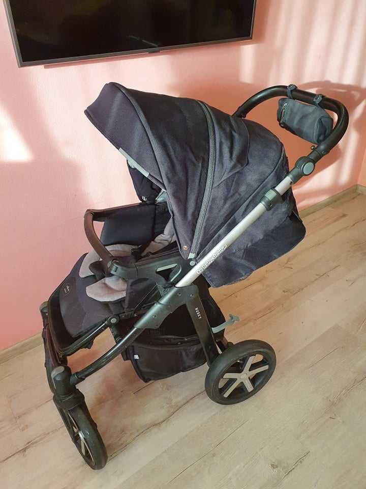 Найкраща коляска 2 в 1 Baby Design Husky Чорна