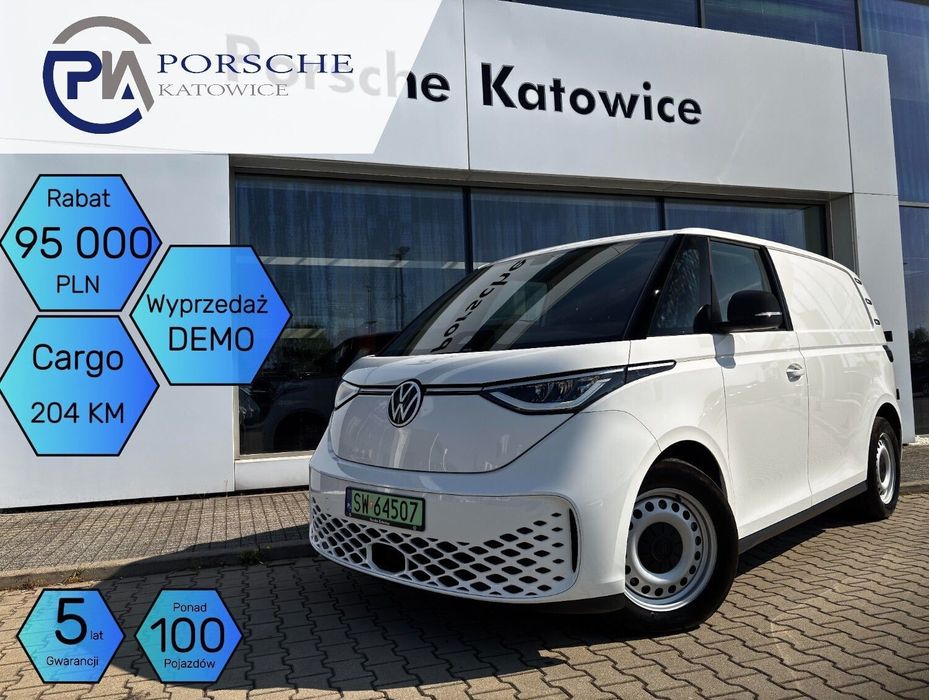 Volkswagen ID. Buzz Cargo L1 204 KM  Wyprzedaż DEMO! Ponad 100 pojazdów na PLACU Rabat - 86 600 PLN