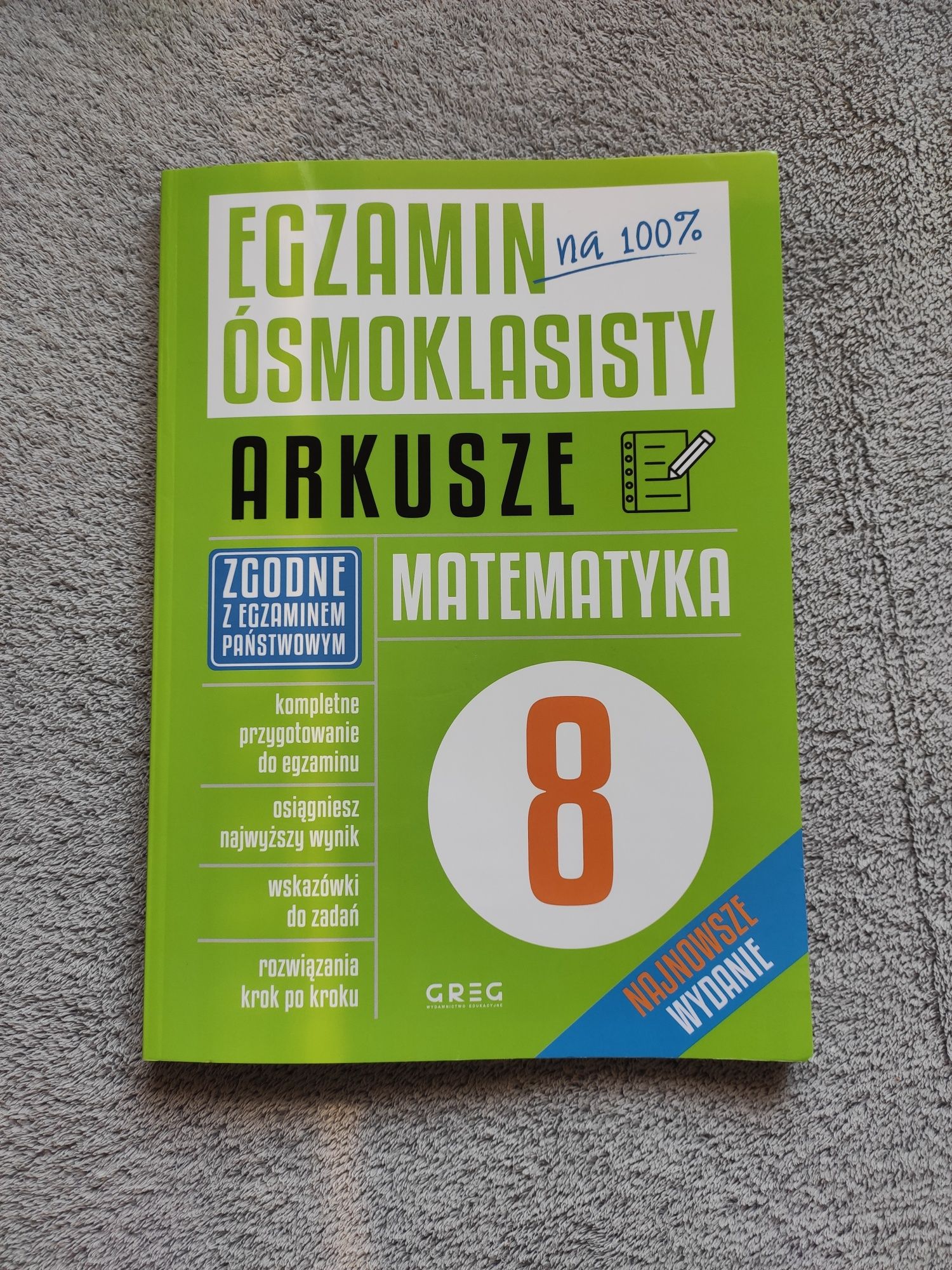 Arkusze E8 matematyka Greg