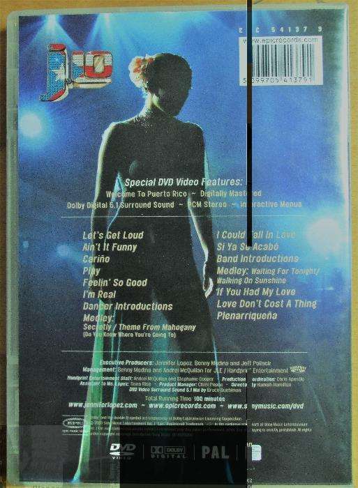 DVD - JENNIFER LOPEZ: Let's Get Loud, como novo