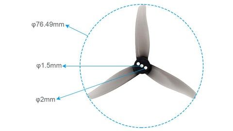 BETAFPV Gemfan гвинти/пропелери під вал 1.5 мм