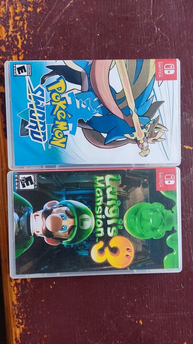 Luigy Mansion 3 i Pokemon Sword Nintendo Switch
