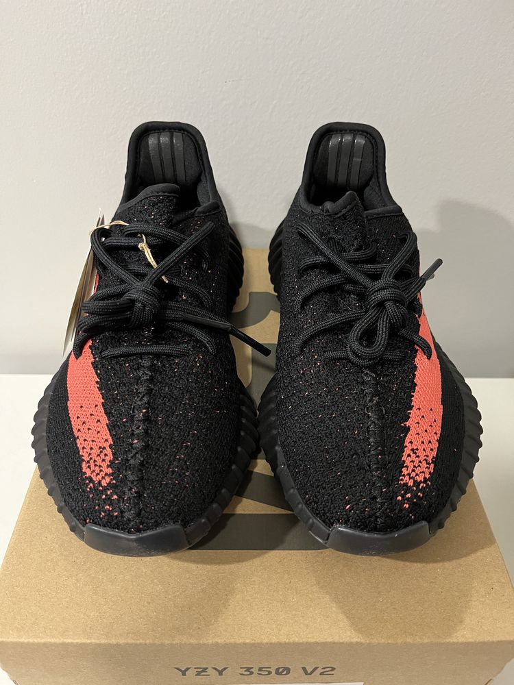 Adidas Yeezy Boost 350 V2 Core Black Red Stripe