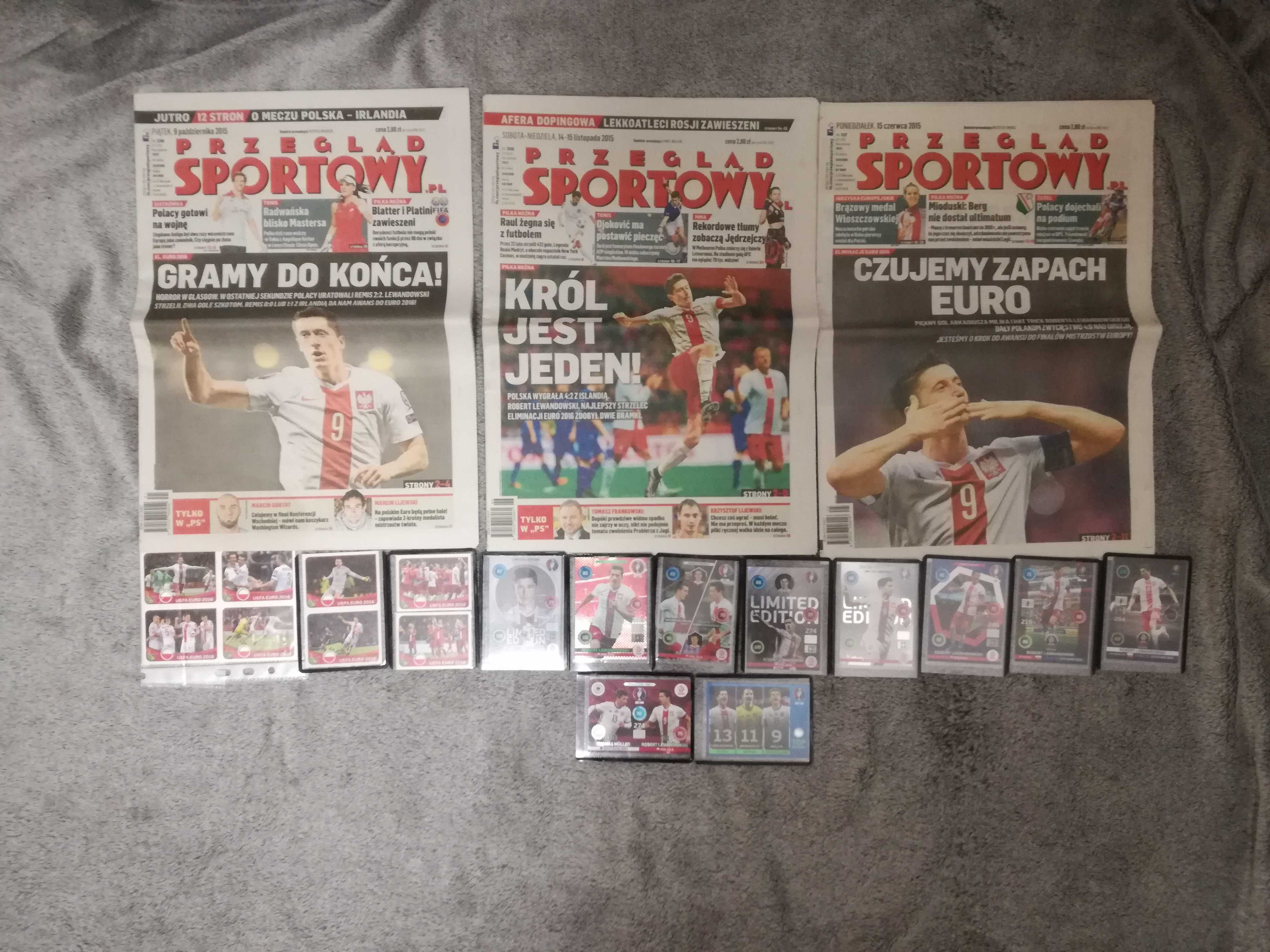 Kolekcja Robert Lewandowski ponad 200 elementów, gazety/bilety/gadżety