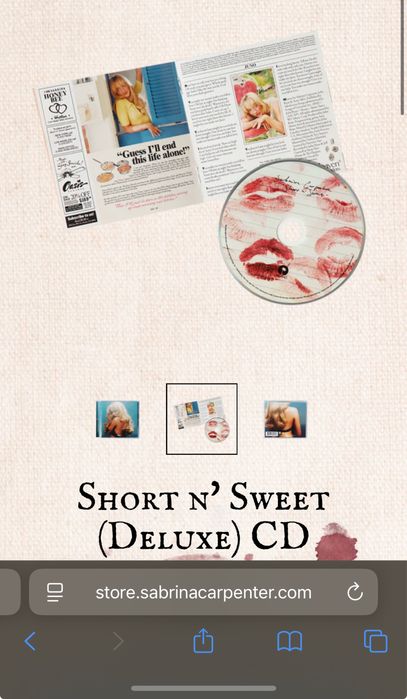 Новий CD Short n Sweet Sabrina Carpenter Сабріна Карпентер
