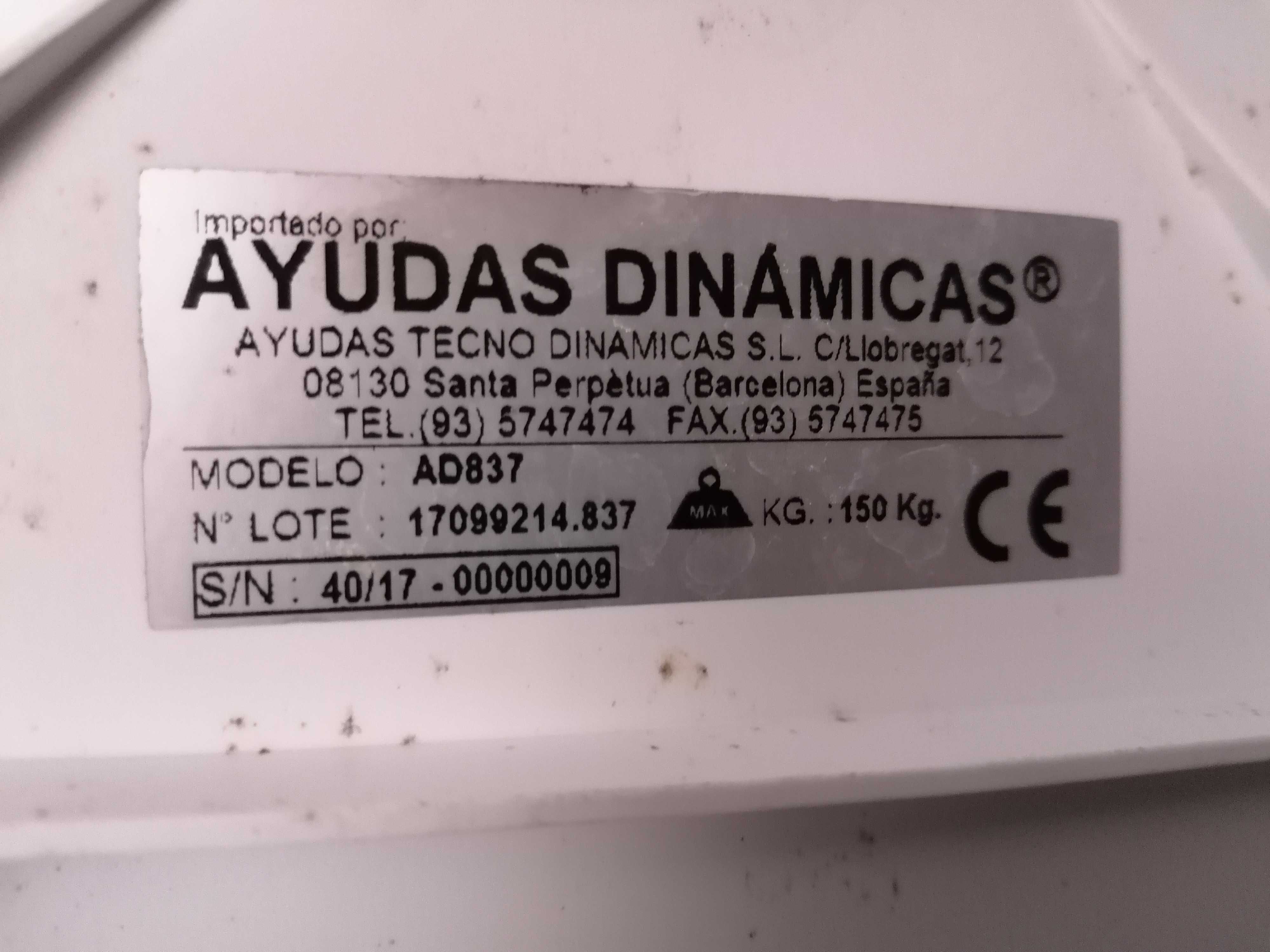 Banco ortopédico ajustável para banheira ou duche