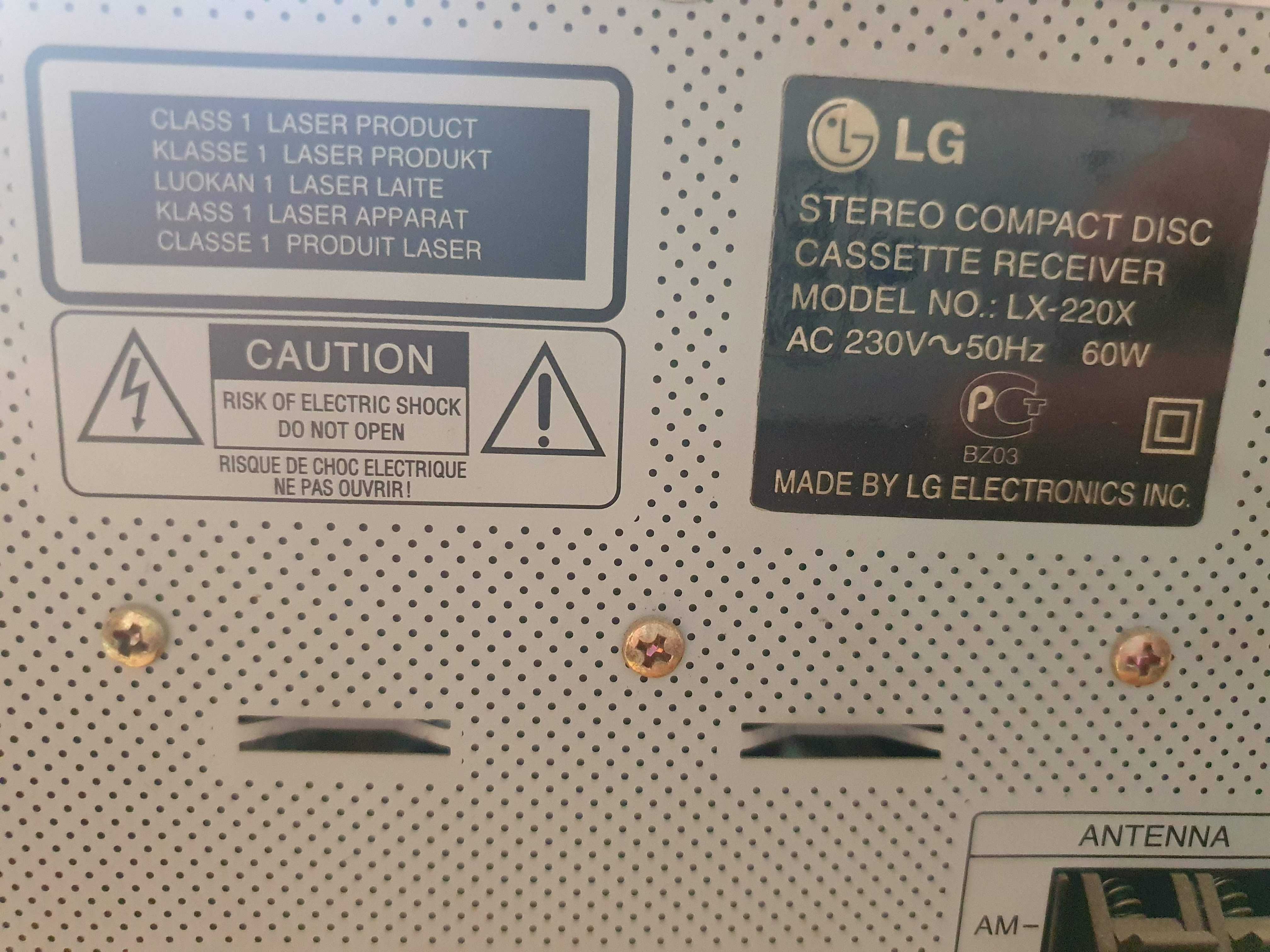 Муз.центр LG-LX220 на запчасти