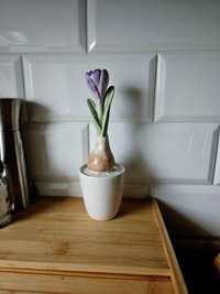 Home&you ikea homla duka porcelanowa lawenda hiacynt tulipan bukiet