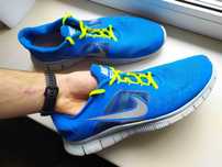 GPS сині NIKE FREE RUN 3 із нішою для Трекера iPod Кросівки Салатові