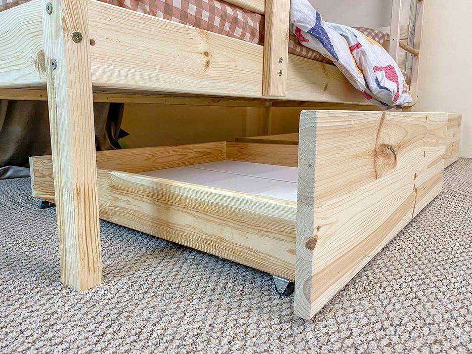 Ліжко дитяче двоярусне з сосни | Без передоплати | доставка 700 грн