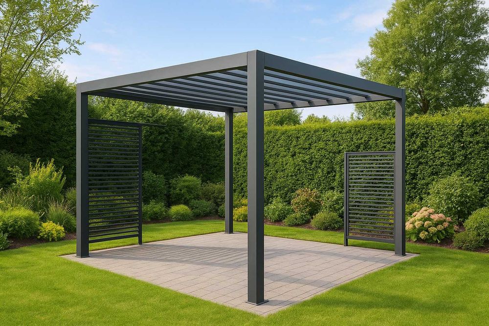 Pergole aluminiowe i stalowe – produkcja i montaż