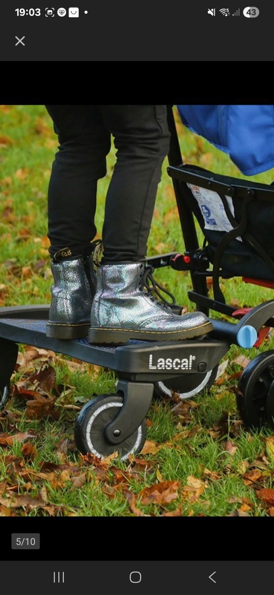 Dostawka do wózka uniwersalna, Lascal BuggyBoard MINI żółta małpki