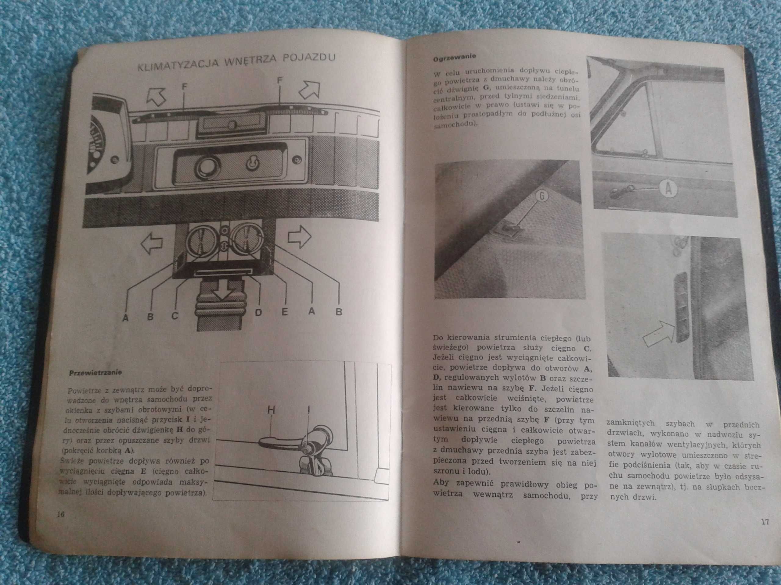 książka instrukcja obsługi samochodu FIAT 126p 1973  unikat oryginał