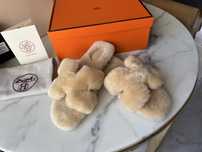Klapki Hermes Oran Beige