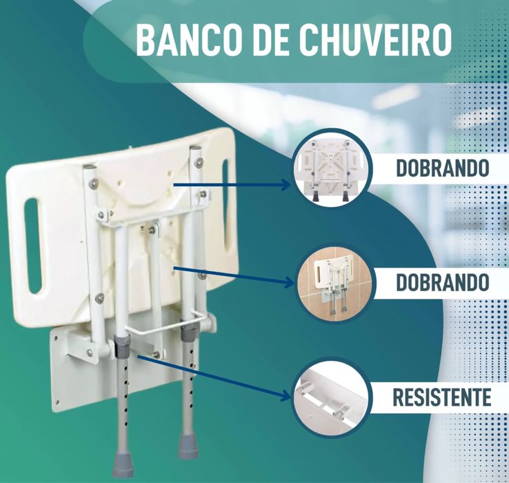 Banco Chuveiro com pes