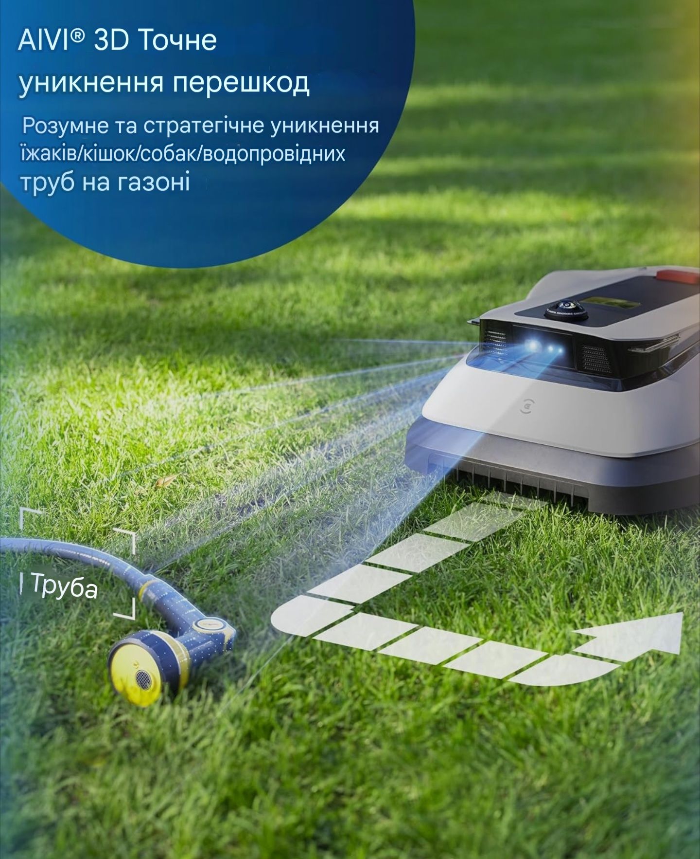 Робот газонокосарка Ecovacs GOAT G1 800