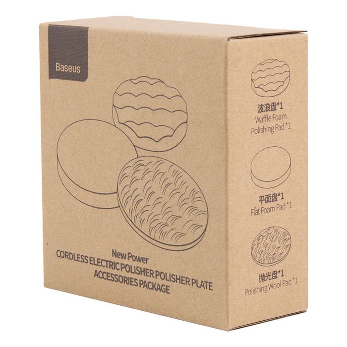 Baseus Zestaw Nakładek Gąbek do Polerki CRDLQ-B01 3szt Sklep Warszawa