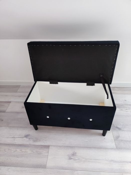 Pufa Pikowana cyrkonie Glamour Otwierana Duża guziki Tapicerowana loft