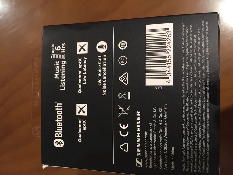 Auscultadores SENNHEISER CX 6.00BT