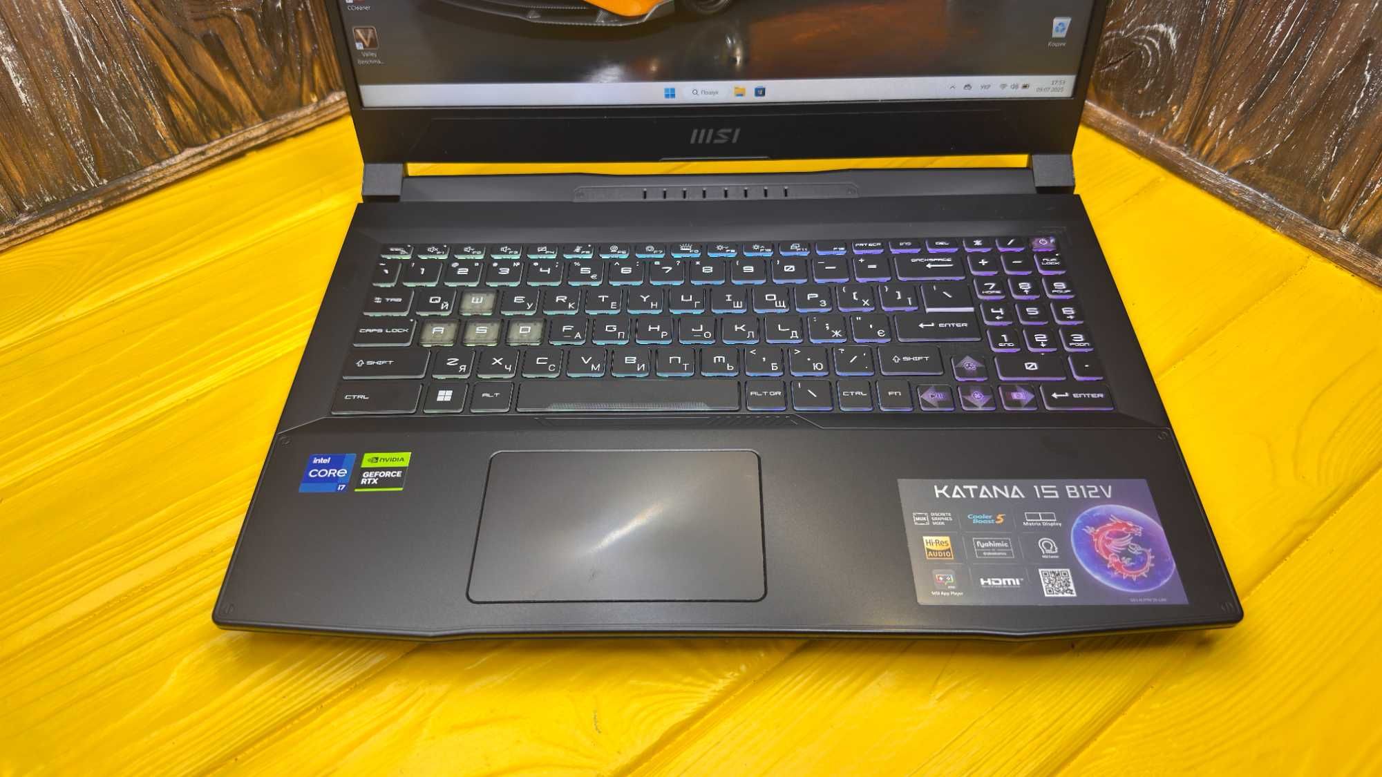 Потужний Геймерський Ноутбук MSI Katana 15 B12V /RTX 4070 105W 8 GB