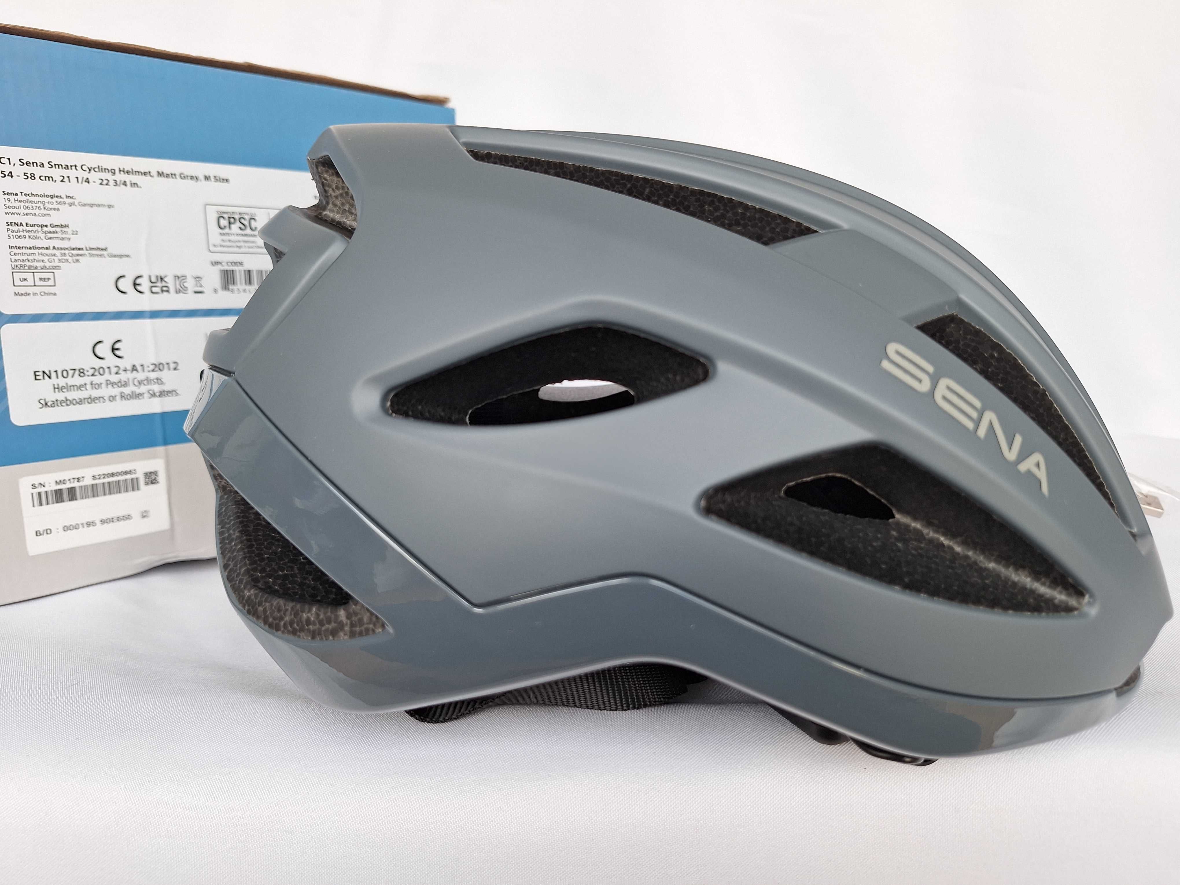 Kask rowerowy Sena Smart Cycling Helmet C1 Matt Gray M 54-58cm