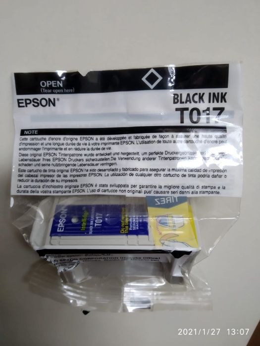 Tinteiros originais EPSON T017 e T018 (portes incl.)
