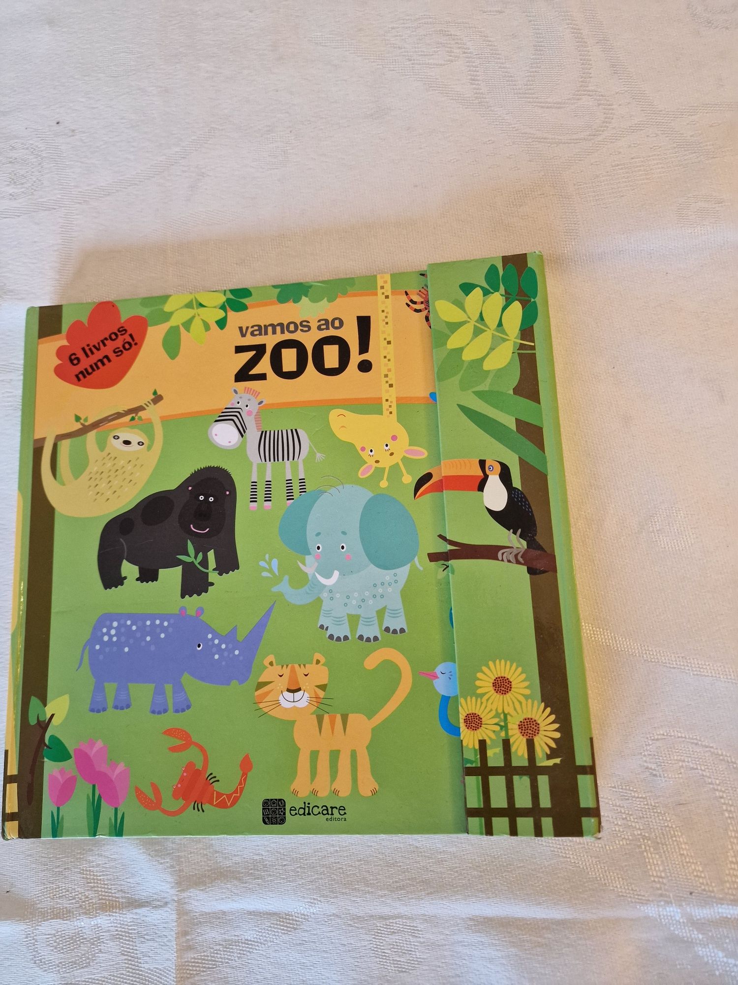 2 livros ( Vamos ao ZOO E Animais Bebés)