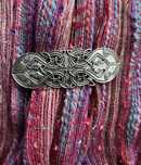 spinka metalowa vintage do włosów z ptakami w stanie idealnym