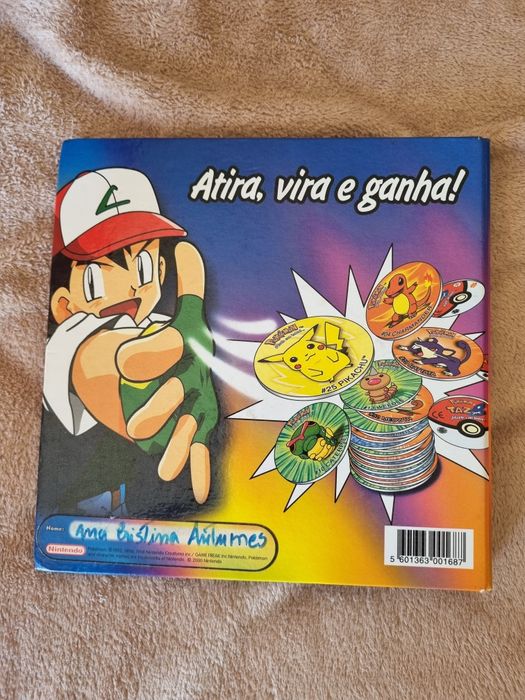 Caderneta album tazos pokemon