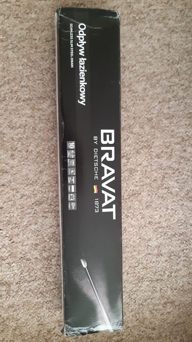 Odpływ liniowy Bravat seamless slim steel drain 650mm