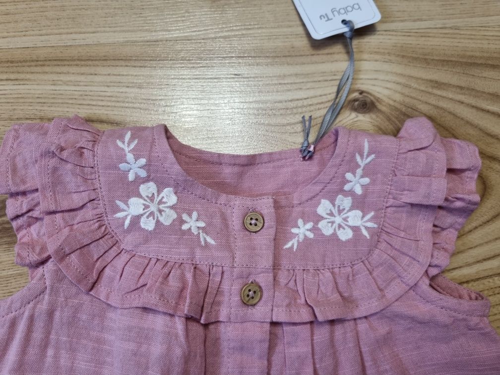 Bluzka tunika Baby TU 0-3m 56cm nowa z metką