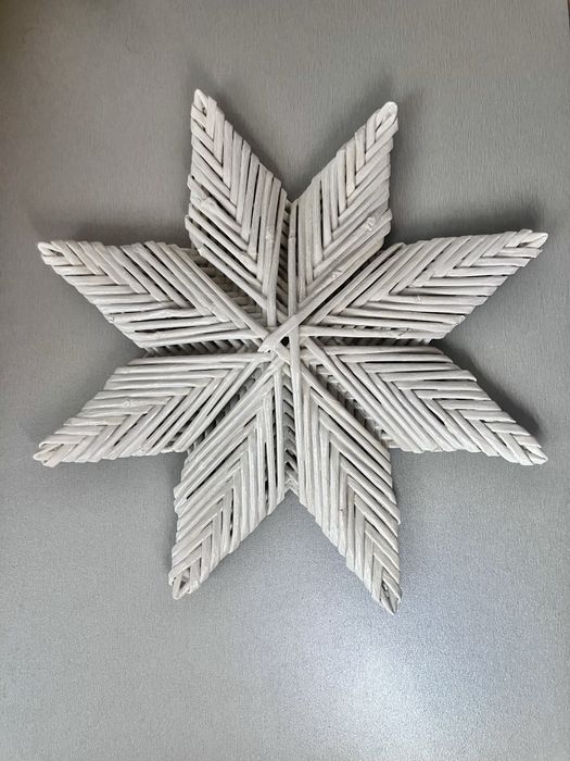 Різдвяна восьмикутна зірка верхівка на ялинку