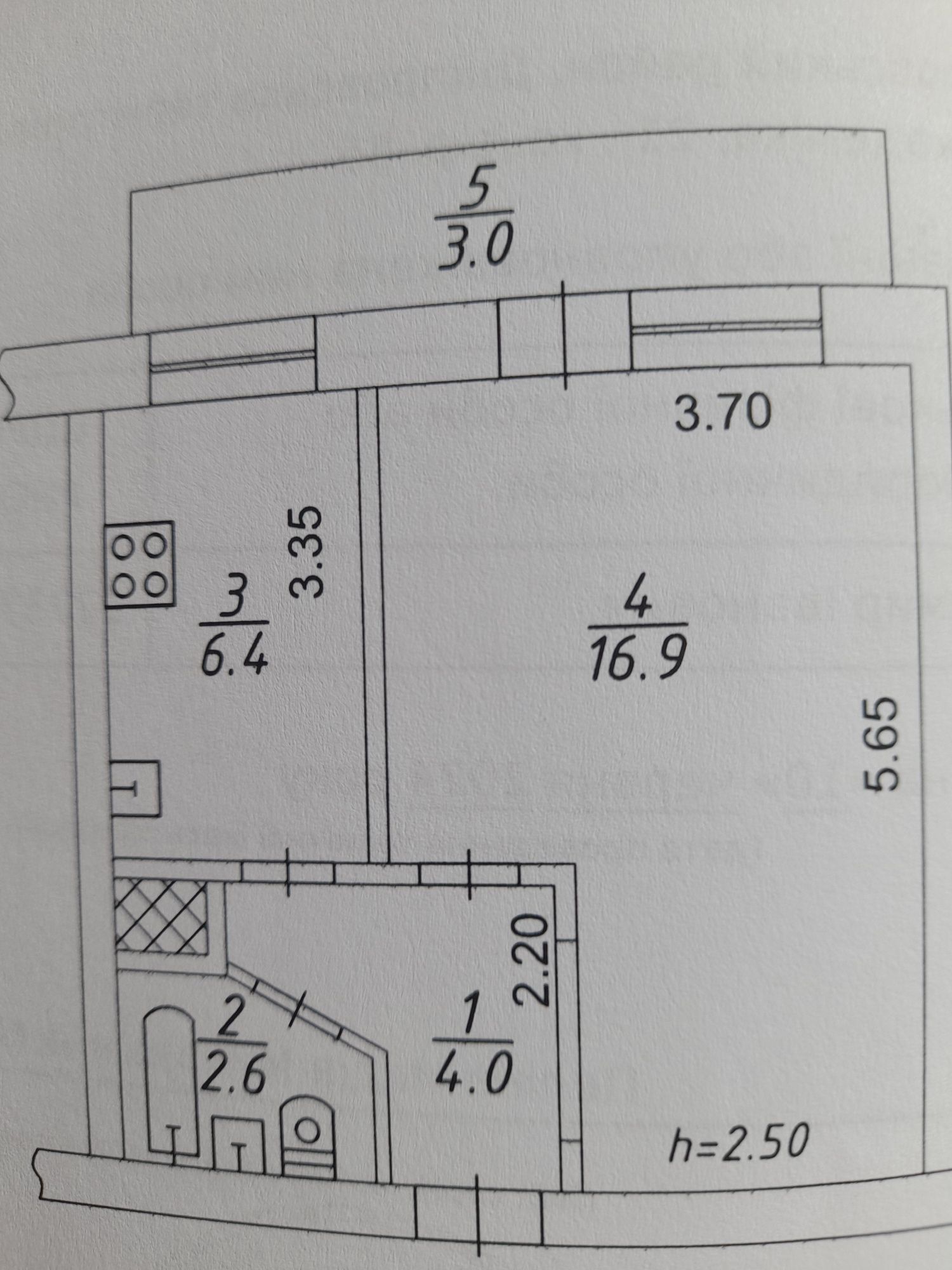 Продам квартиру  1 комнатная  Академика Янгеля  21