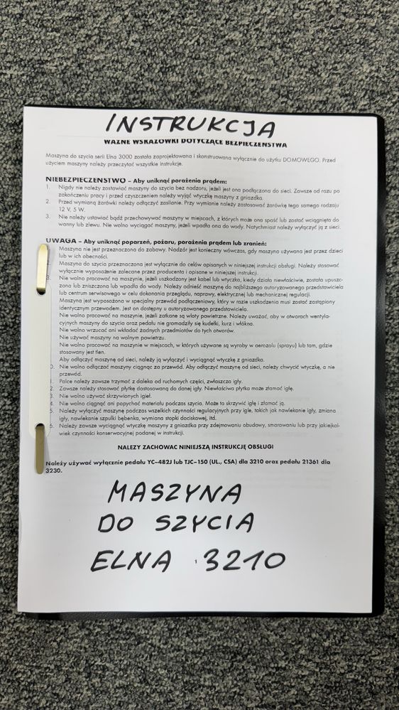 Maszyna do szycia ELNA 3210