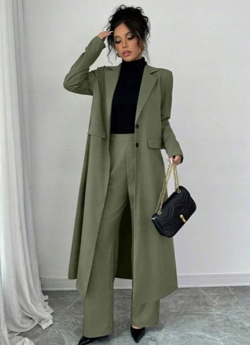 Komplet L khaki nowy