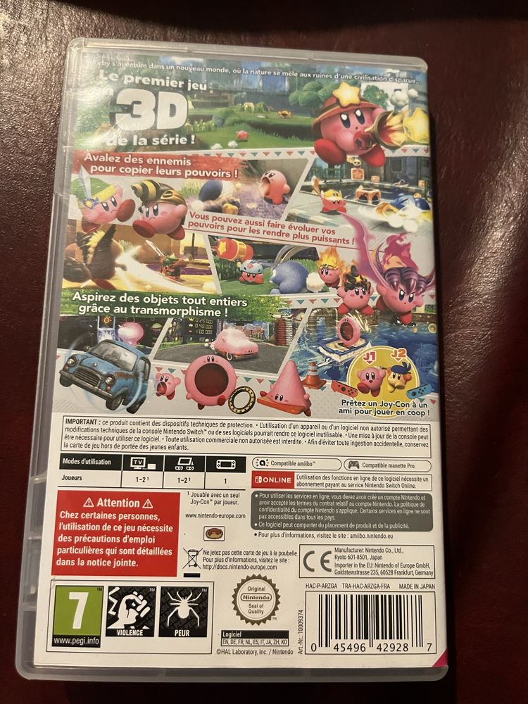 Videojogo Kirby.